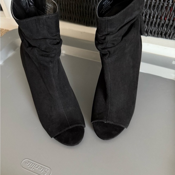 a.n.a Black Suede Ankle Booties - Picture 7 of 11